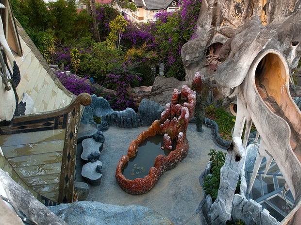 Dalat Crazy House yard