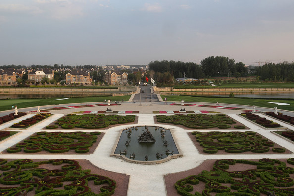 Hotel's front garden