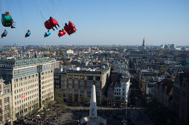Carousel on Dam square, Amsterdam