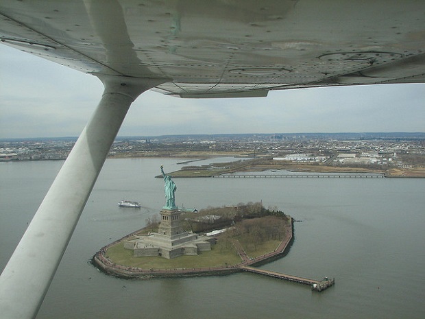 Statue of Liberty from above