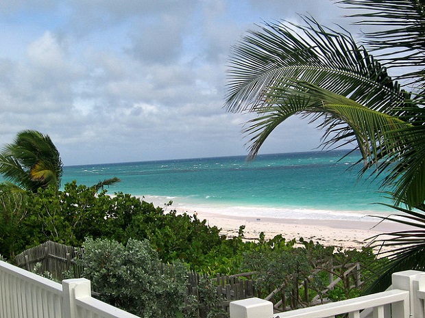 Pink Sand Beach from a porch