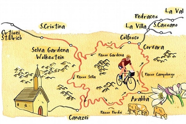 Val Gardena Map