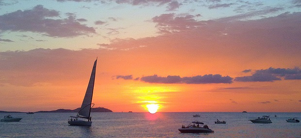 Ibiza deep sunset
