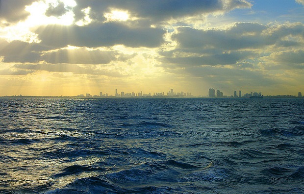 Miami Cloudy Skyline
