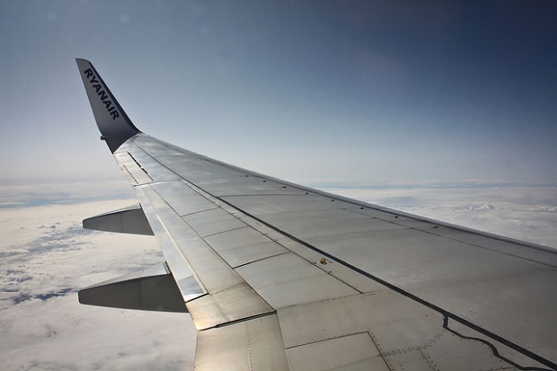 Ryanair Flight wing