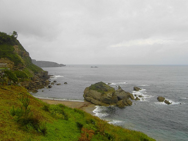 The Coast of Asturias while climbing