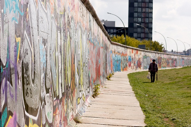 Walking down Berlin Wall