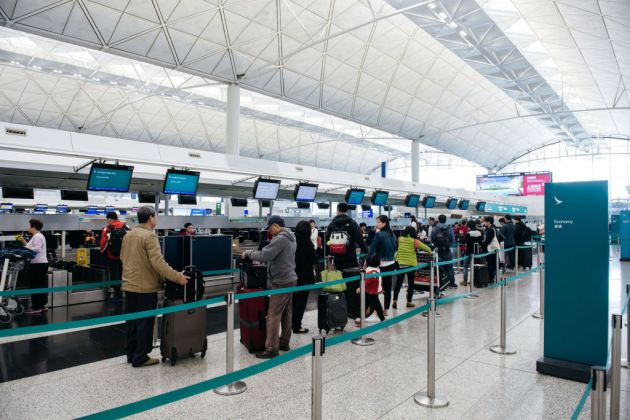 Views Of Cathay Pacific Check-In Counters Ahead of Earnings